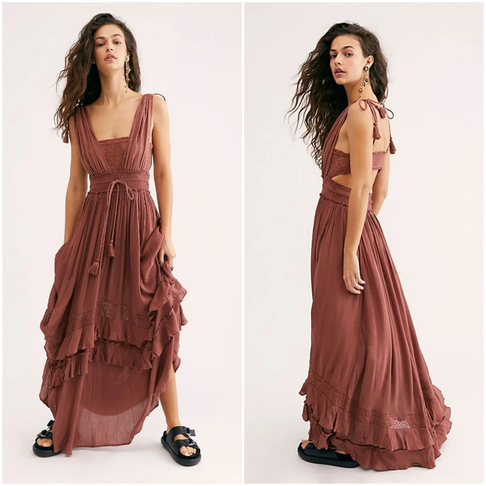 Free People Santa Maria Dress size L NWT